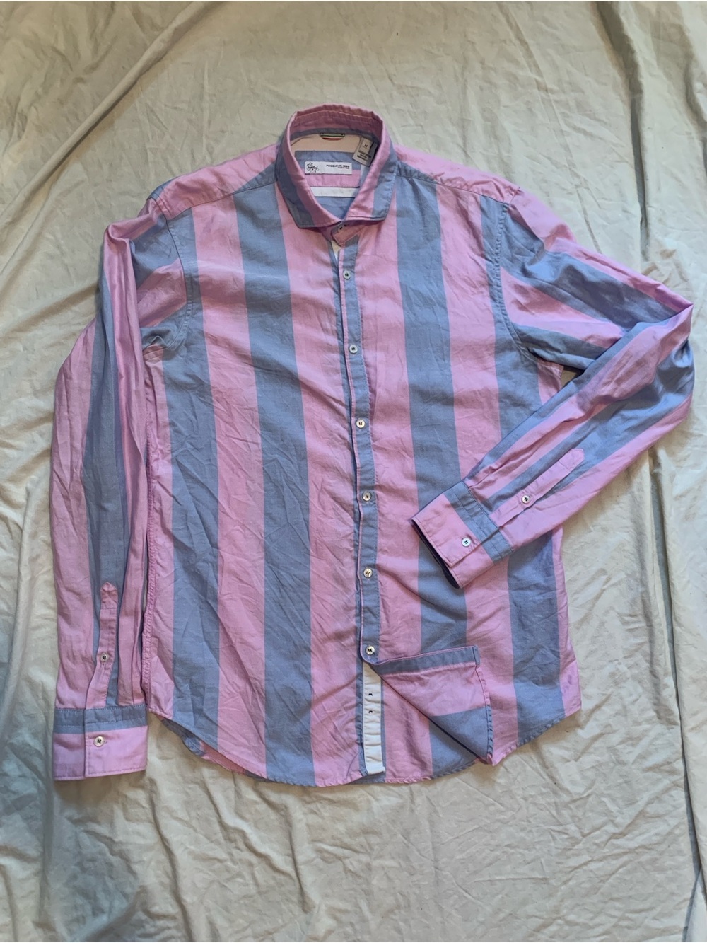 Poggianti 1958 Cotton Striped Shirt / Medium